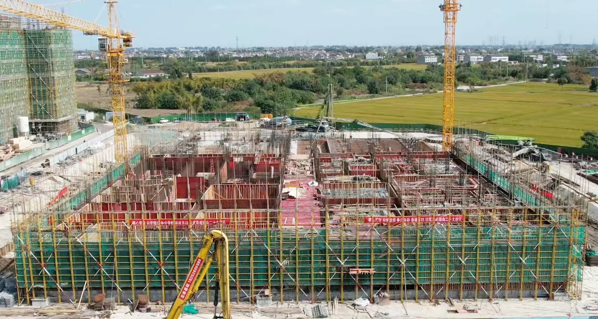 金茂源（華東）表面處理循環(huán)經(jīng)濟(jì)產(chǎn)業(yè)園一期廢水處理中心完成“正負(fù)零”施工